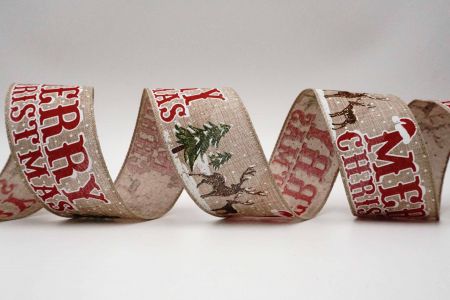 Wstążka świąteczna z reniferami - Wstążka świąteczna z reniferami